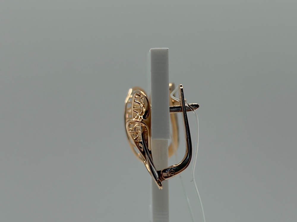 СЕРЬГИ БЕЗ КАМНЯ (Au 585)