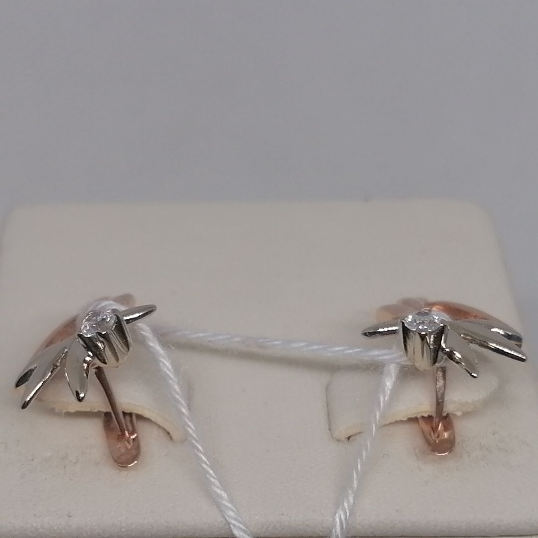 СЕРЬГИ С КАМНЕМ (Au 585)