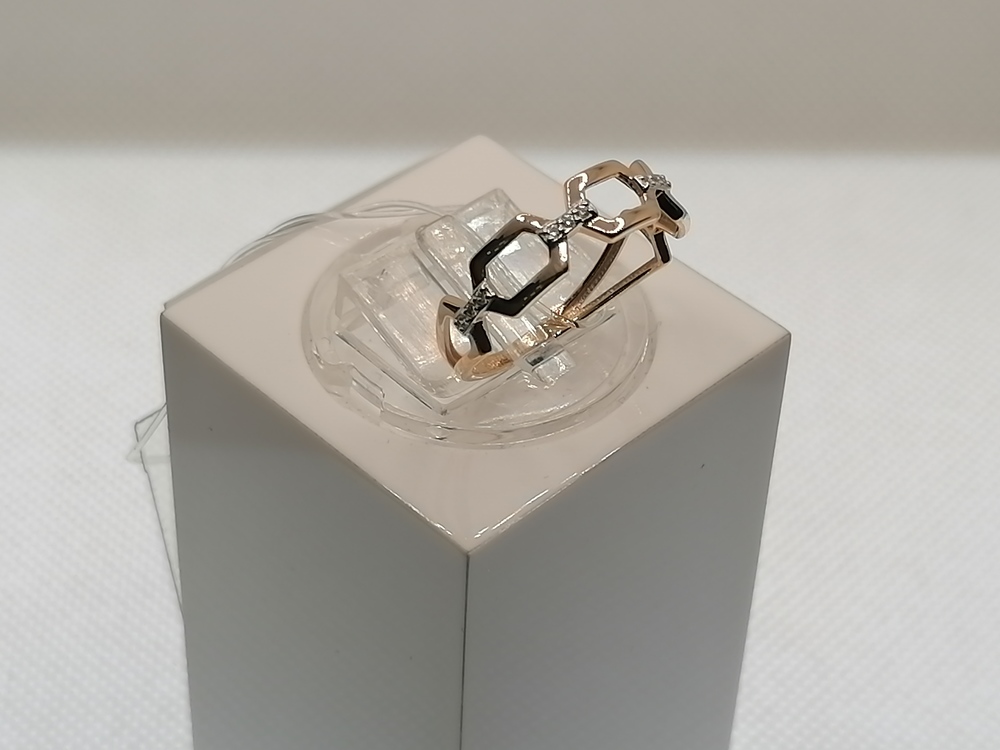 КОЛЬЦО С КАМНЯМИ (Au 585)