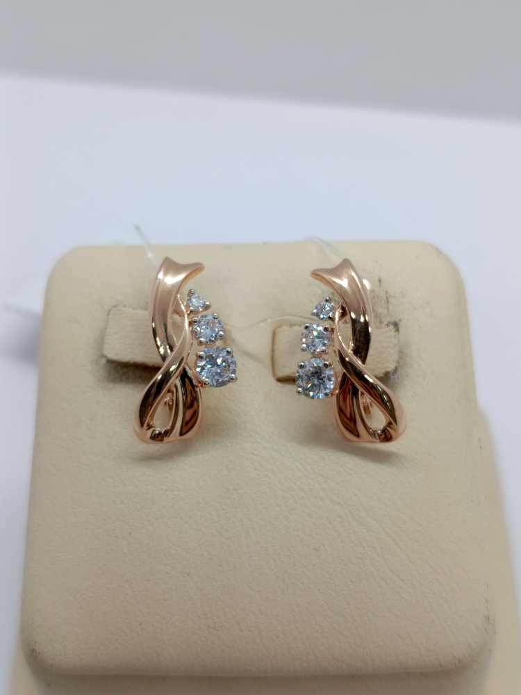 СЕРЬГИ С КАМНЯМИ (Au 585)