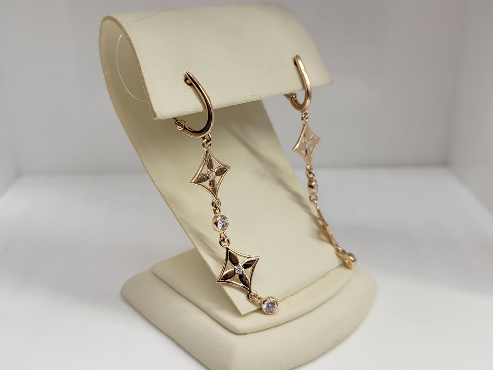 СЕРЬГИ С КАМНЯМИ (Au 585)