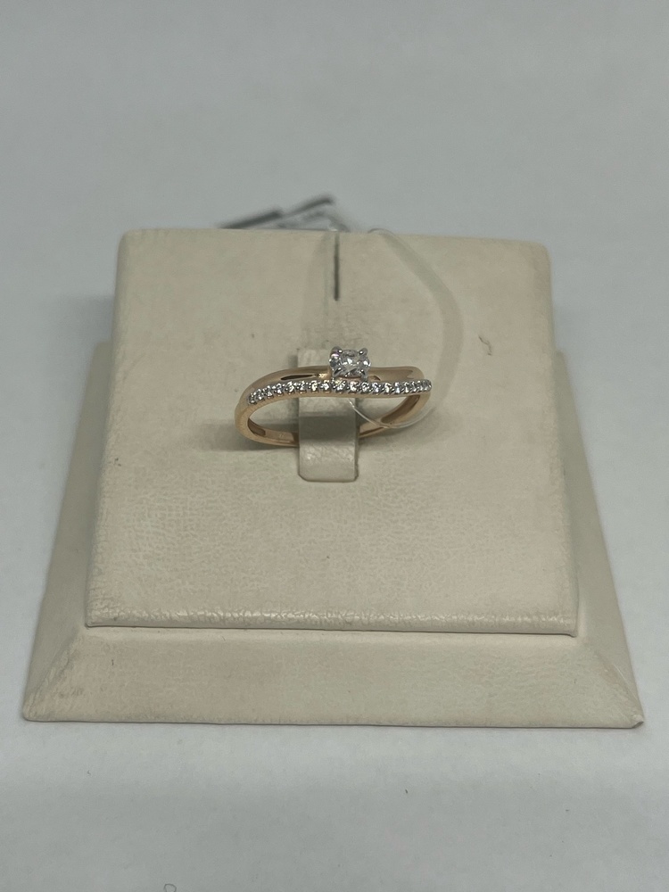 КОЛЬЦО С КАМНЯМИ (Au 585)