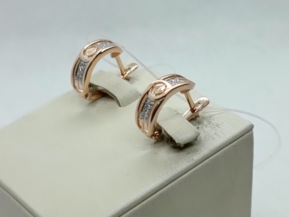 СЕРЬГИ С КАМНЯМИ (Au 585)