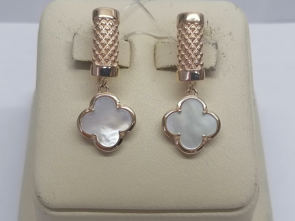 СЕРЬГИ С КАМНЕМ (Au 585)