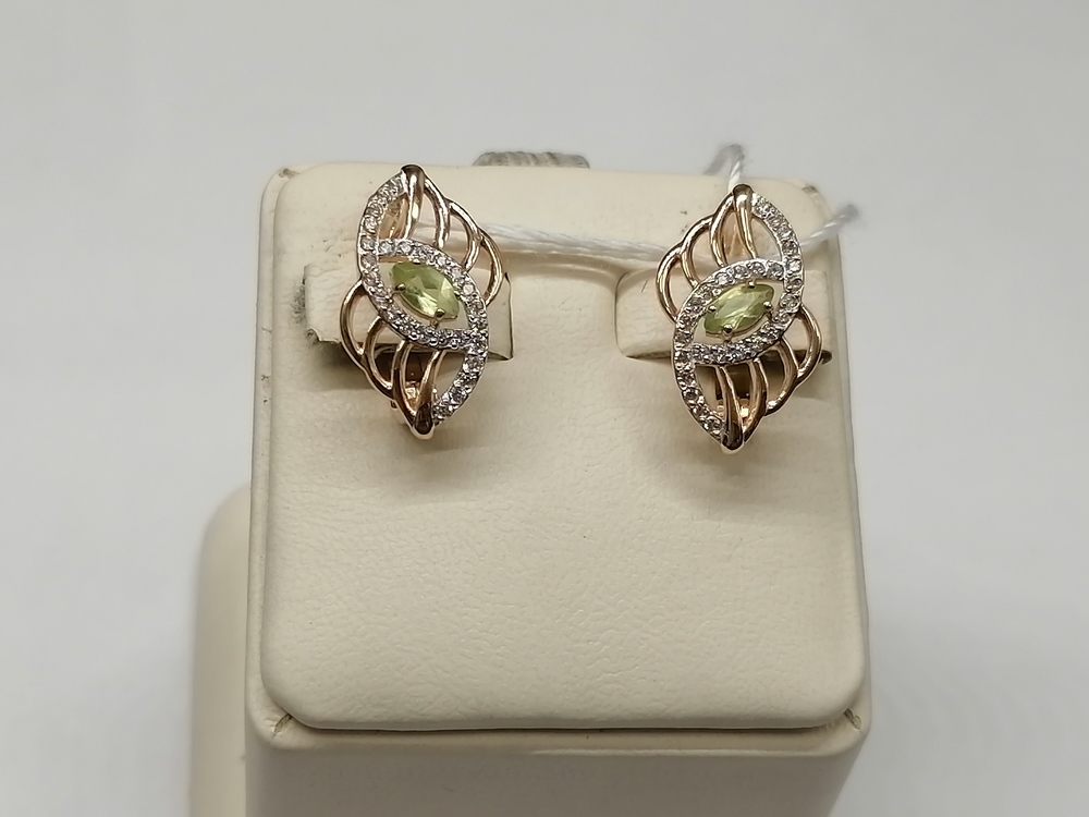 СЕРЬГИ С КАМНЯМИ (Au 585)