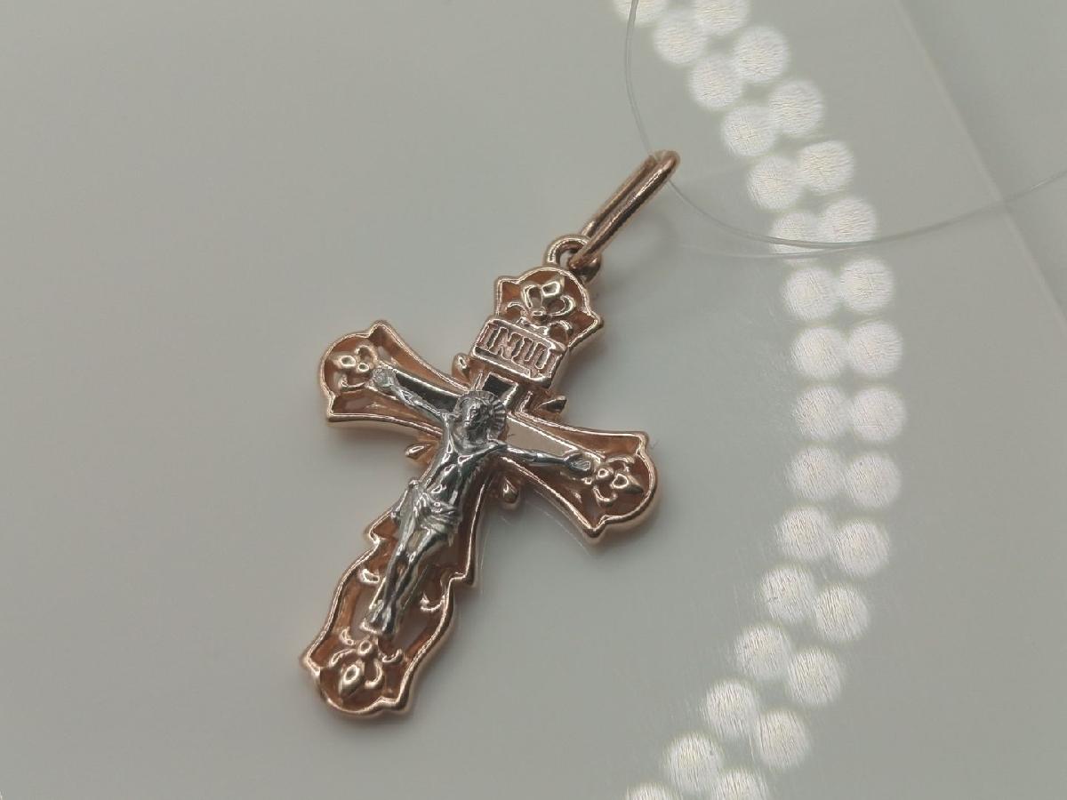 ПОДВЕСКА КРЕСТ (Au 585)