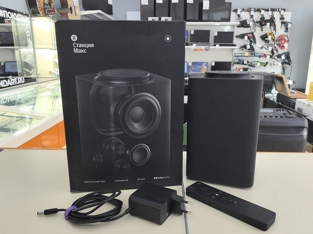 Умная колонка Яндекс Станция Макс с Алисой, с Zigbee
