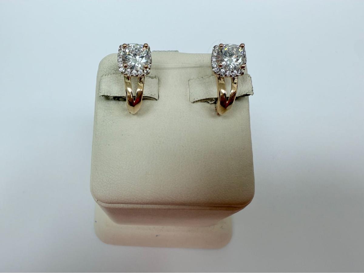 СЕРЬГИ С КАМНЯМИ (Au 585)