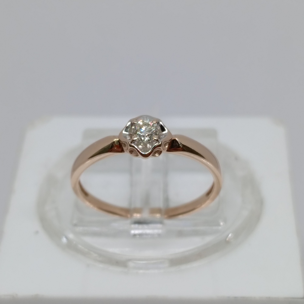 КОЛЬЦО БРИЛЛИАНТ Au 585