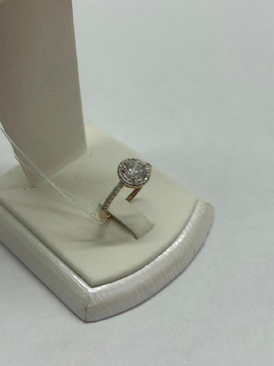 КОЛЬЦО С КАМНЯМИ (Au 585)