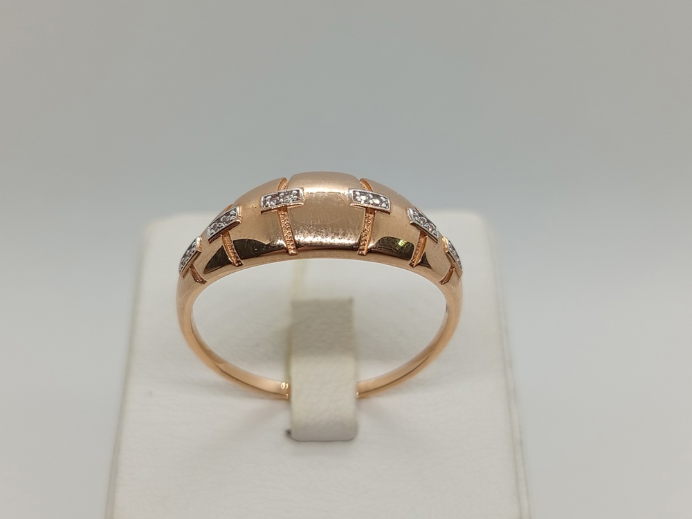 01-7362 КОЛЬЦО С КАМНЯМИ (Au 585)