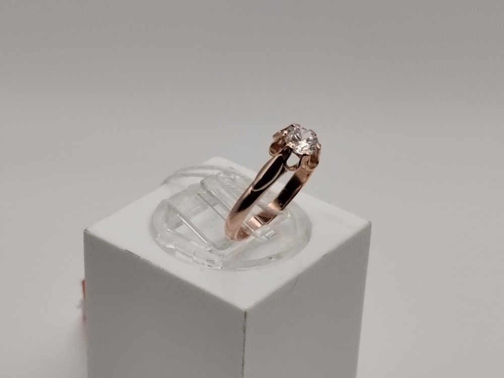 КОЛКМ583 КОЛЬЦО С КАМНЕМ (Au 583)