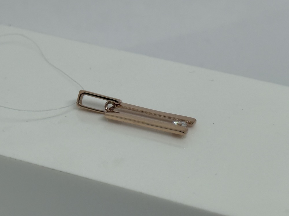 01-317670 ПОДВЕСКА С КАМНЕМ (Au 585)