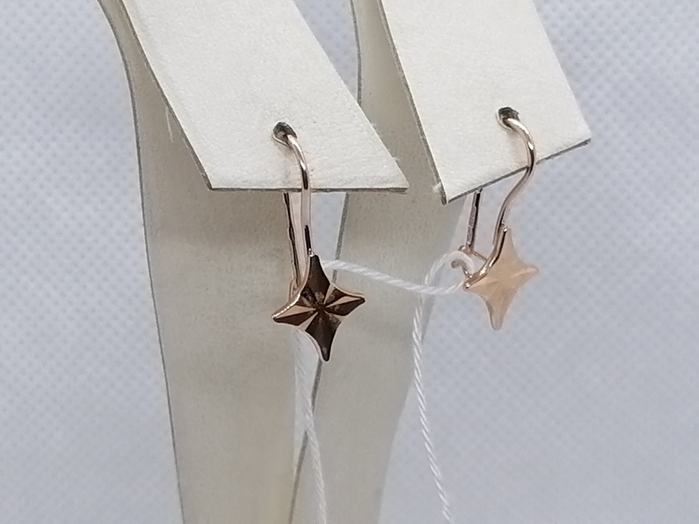 СЕРЬГИ БЕЗ КАМНЯ (Au 585)