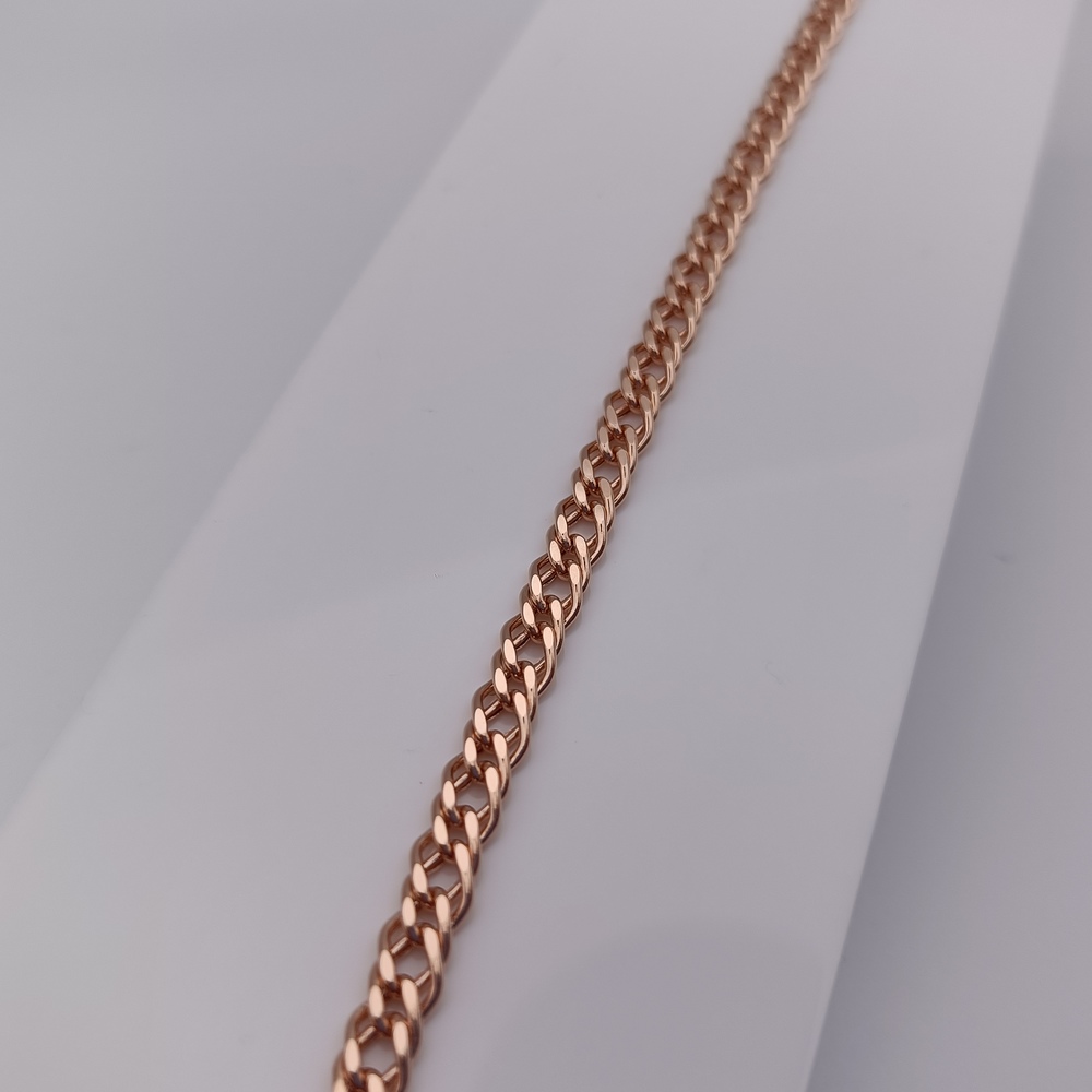 БРАСЛЕТ ПУСТОТЕЛЫЙ Ромб двойной (Au 585)