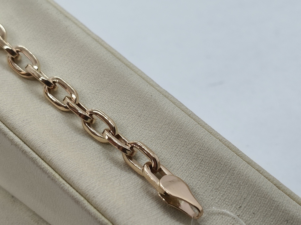 БРАСЛЕТ ПУСТОТЕЛЫЙ Якорное (Au 585)