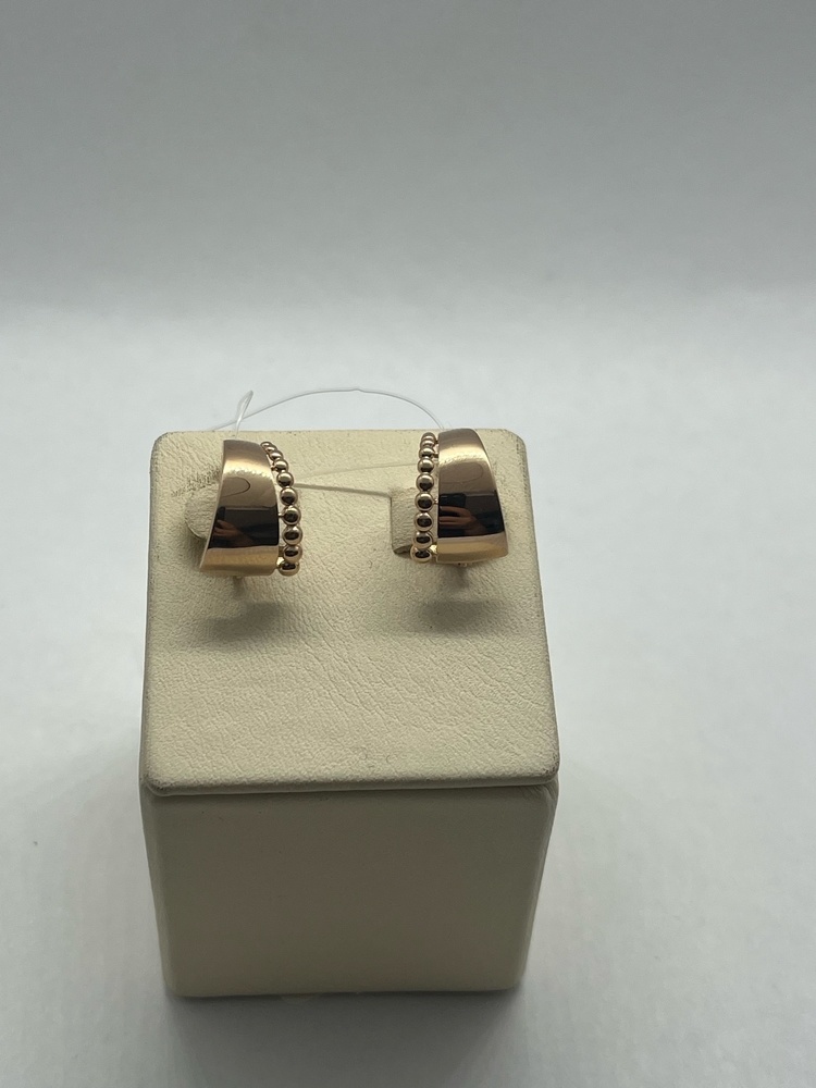 СЕРЬГИ БЕЗ КАМНЯ (Au 585)