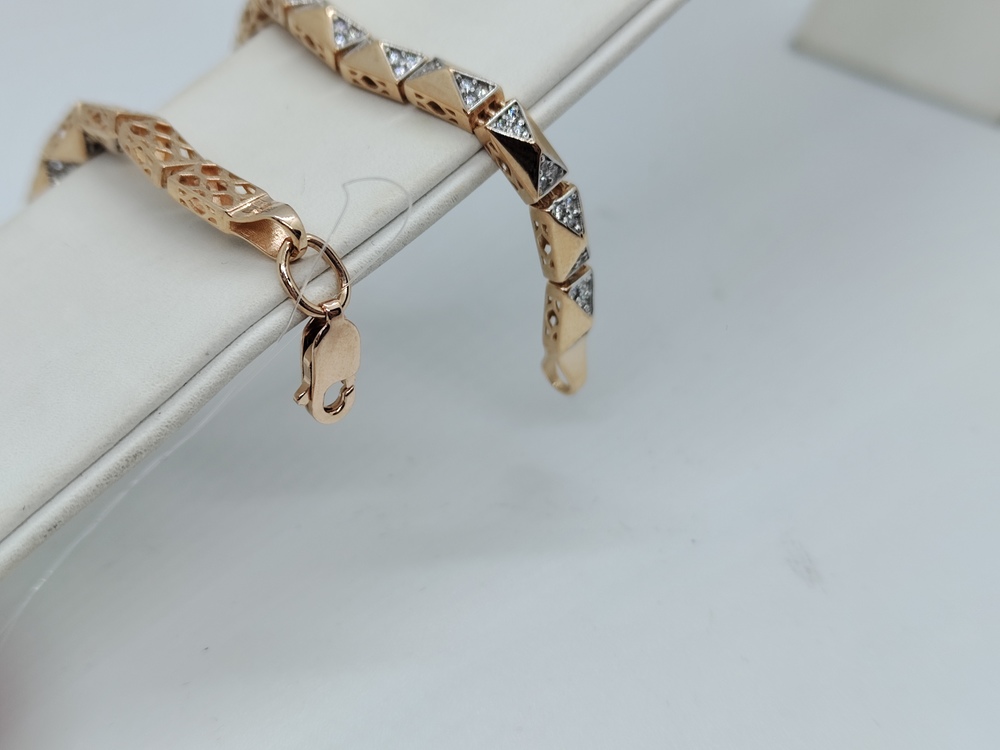 БРАСЛЕТ ФАНТАЗИЯ с камнями (Au 585)