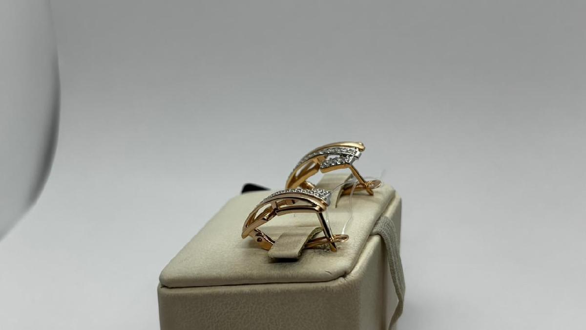 СЕРЬГИ С КАМНЯМИ (Au 585)