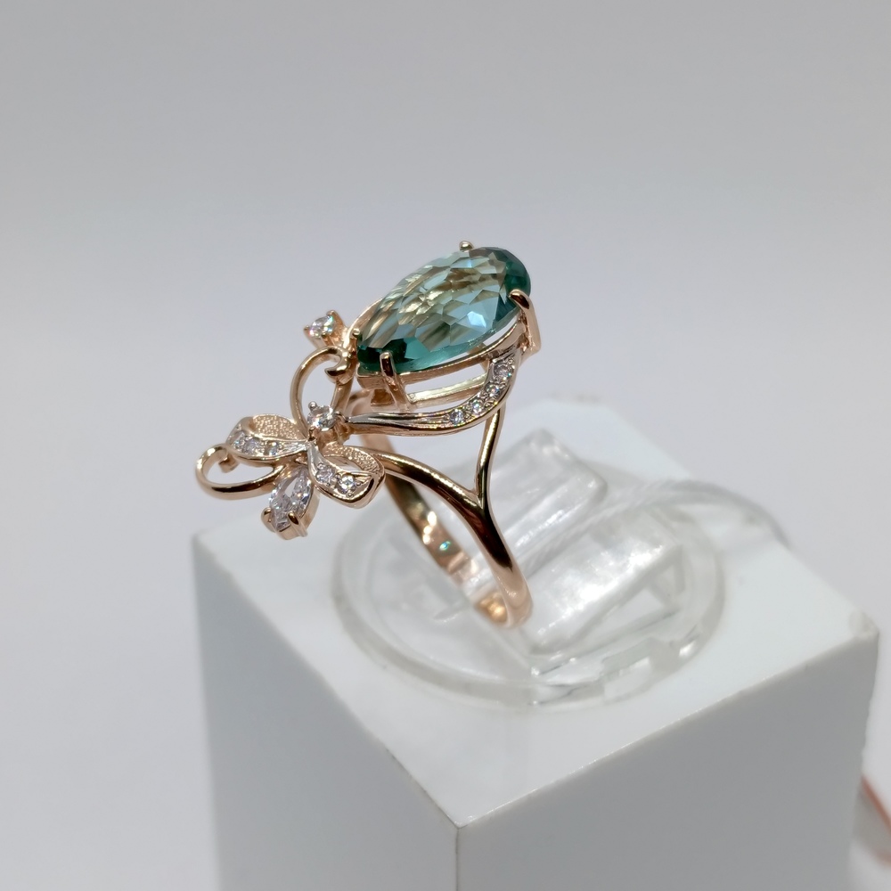 КОЛКМИ585 КОЛЬЦО С КАМНЯМИ (Au 585)