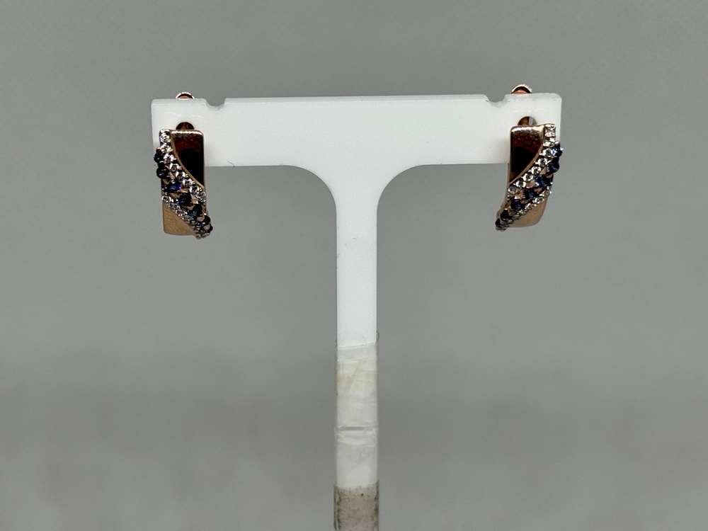 СКМИ585 СЕРЬГИ С КАМНЯМИ (Au 585)