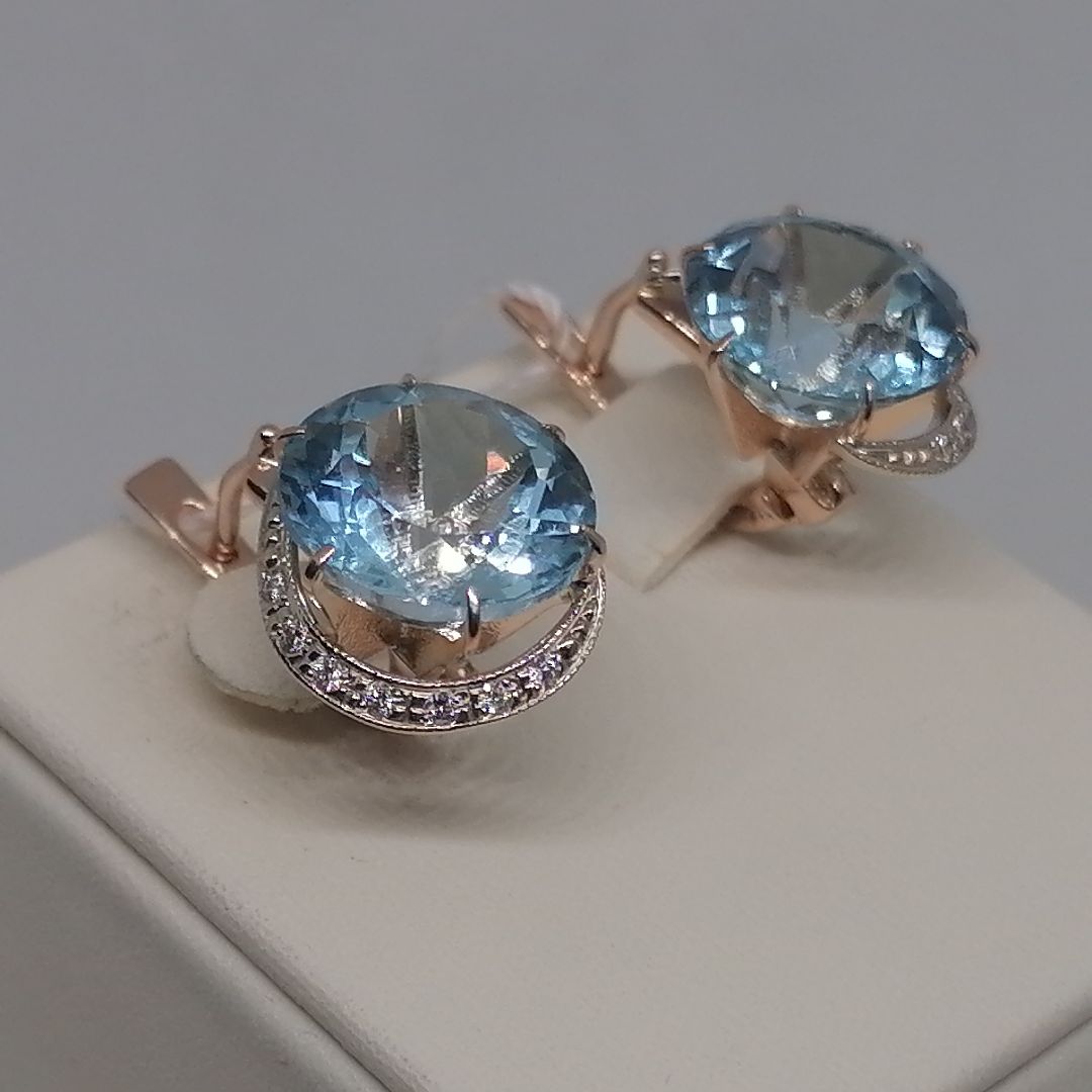 СЕРЬГИ С КАМНЯМИ (Au 585)