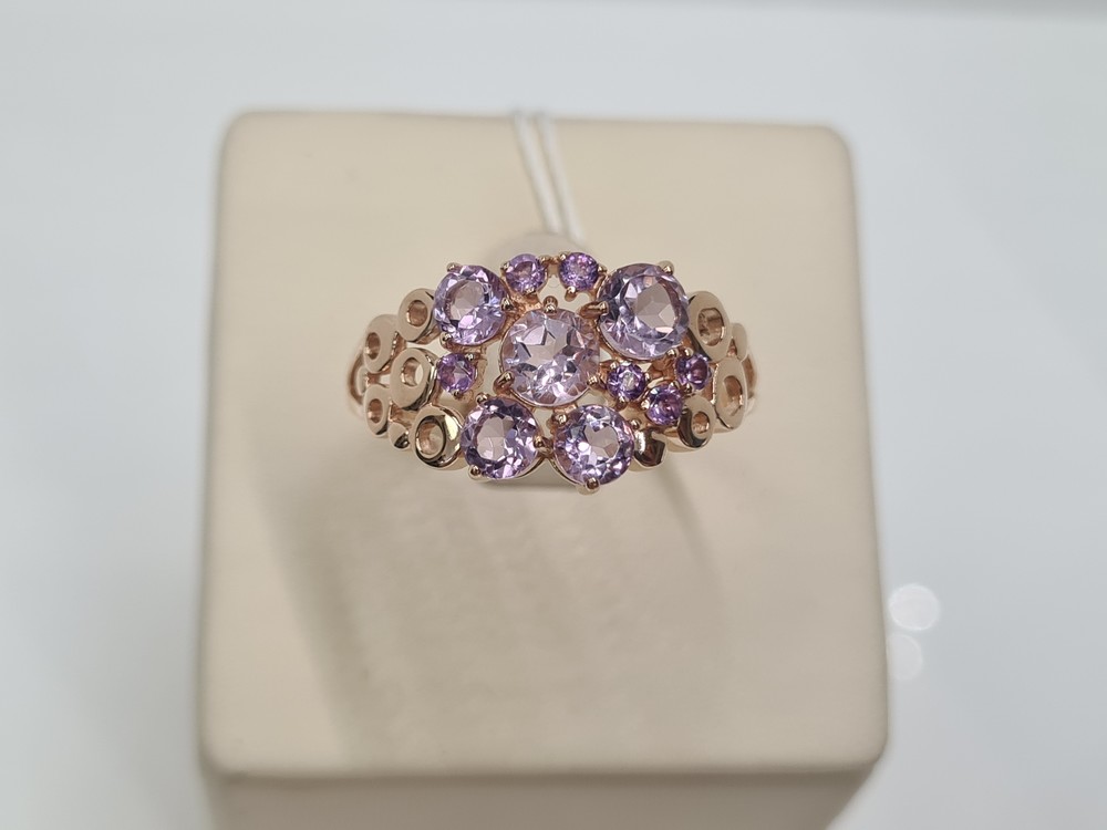 КОЛЬЦО С КАМНЯМИ (Au 585)