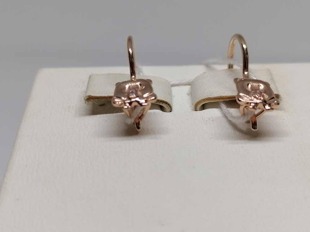 СЕРЬГИ С КАМНЕМ (Au 585)