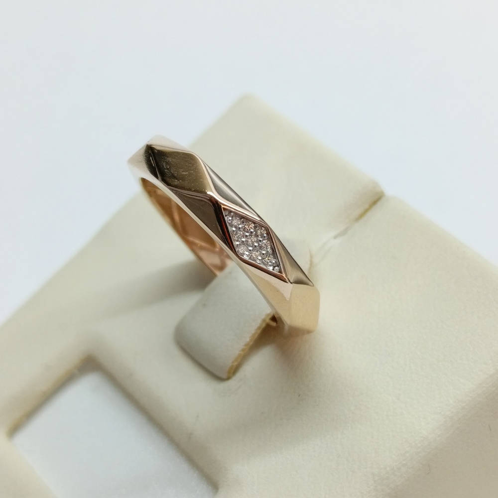 КОЛЬЦО С КАМНЯМИ (Au 585)