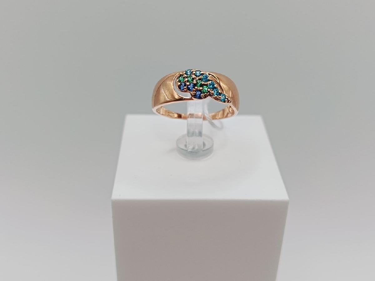 КОЛКМИ585 КОЛЬЦО С КАМНЯМИ (Au 585)