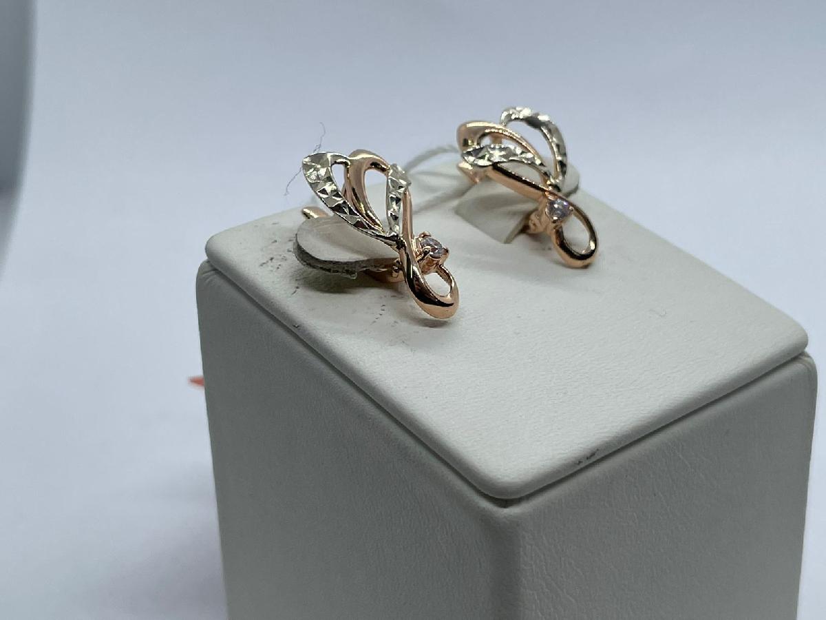 СЕРЬГИ С КАМНЕМ (Au 585)