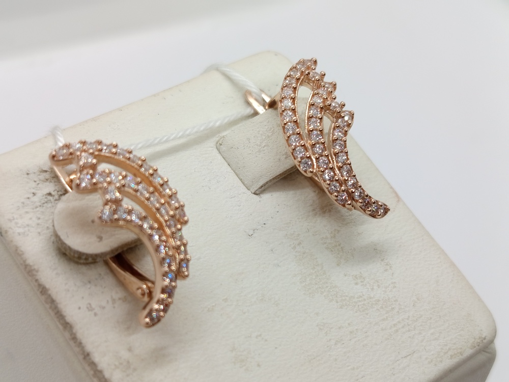 СЕРЬГИ С КАМНЯМИ (Au 585)