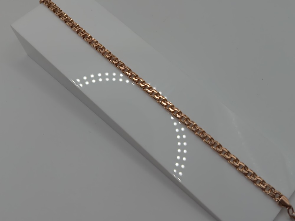 БЛБ585 БРАСЛЕТ ПОЛНОВЕСНЫЙ Бисмарк (Au 585)