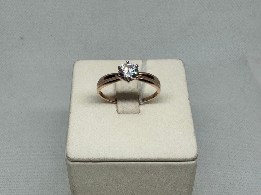 КОЛКМ585 КОЛЬЦО С КАМНЕМ (Au 585)