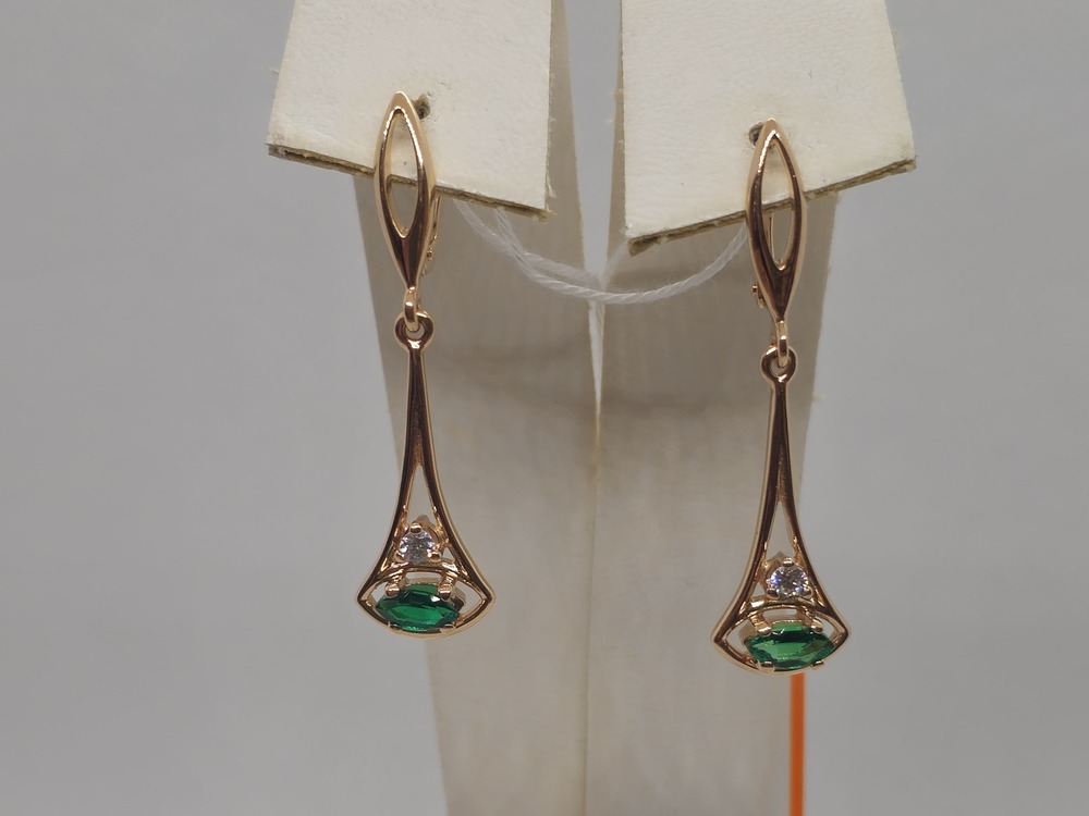 СЕРЬГИ С КАМНЯМИ (Au 585)