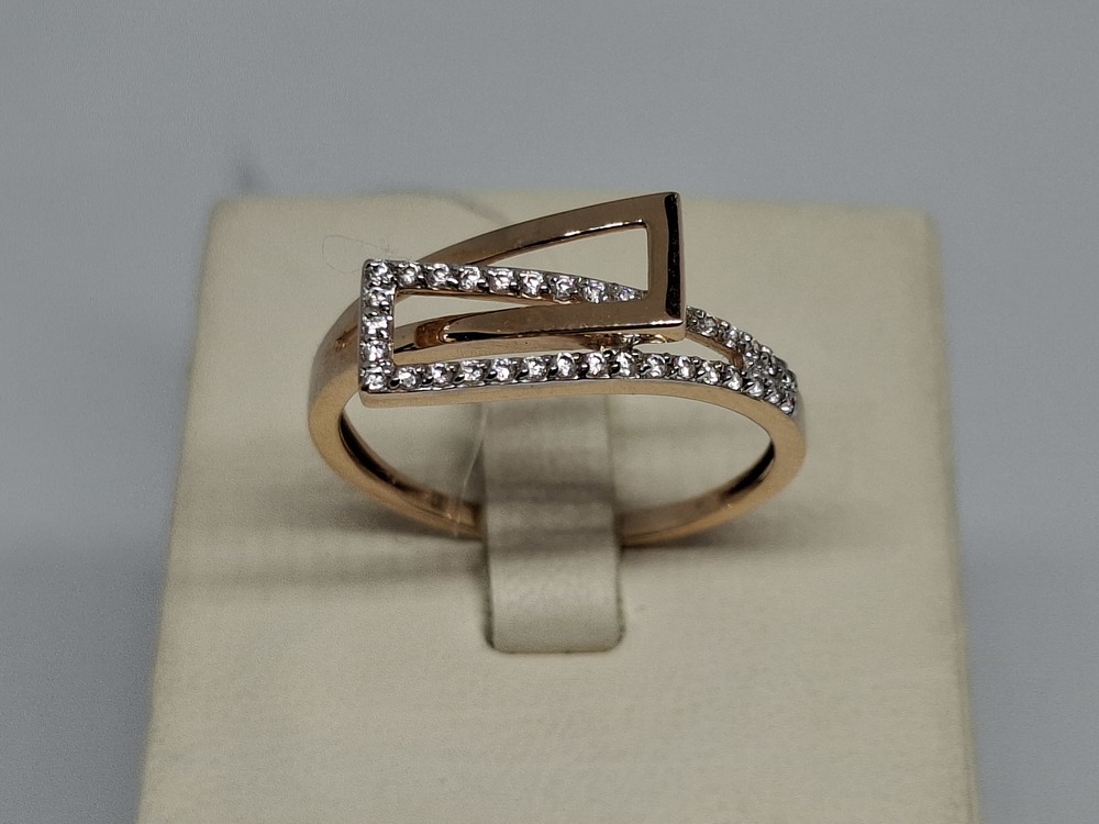 КОЛЬЦО С КАМНЯМИ (Au 585)