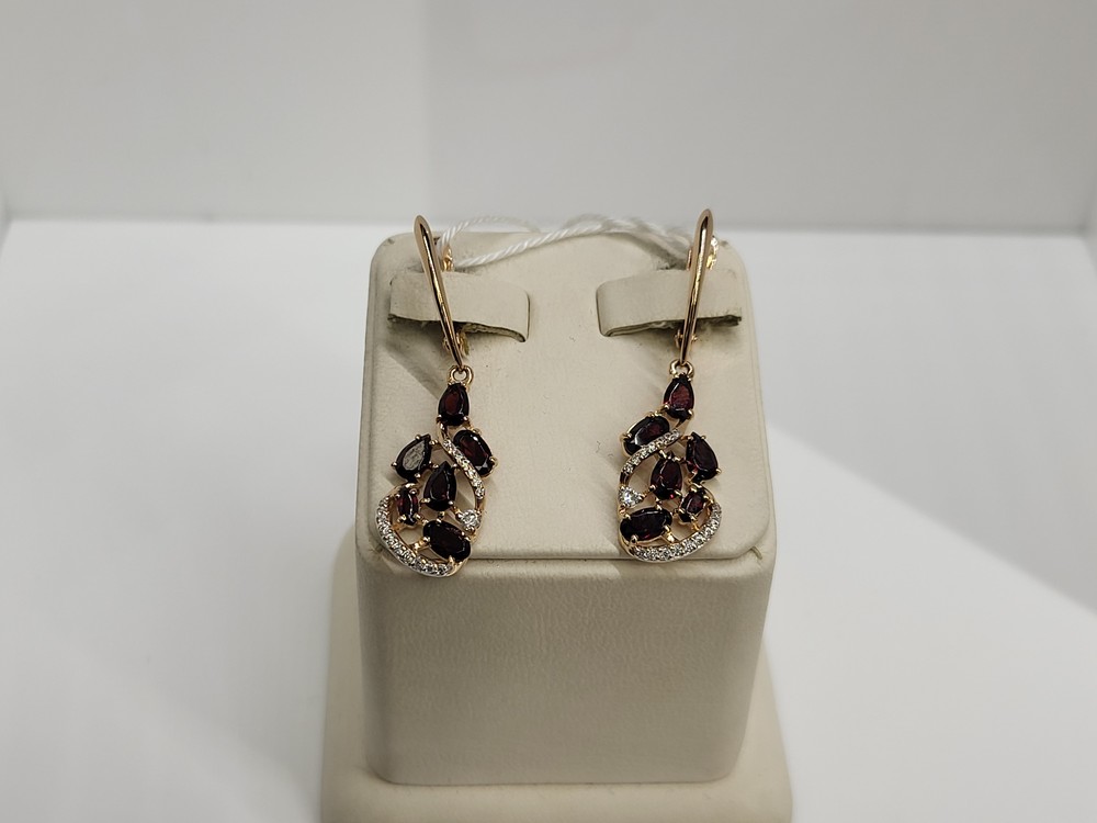 СЕРЬГИ С КАМНЯМИ (Au 585)