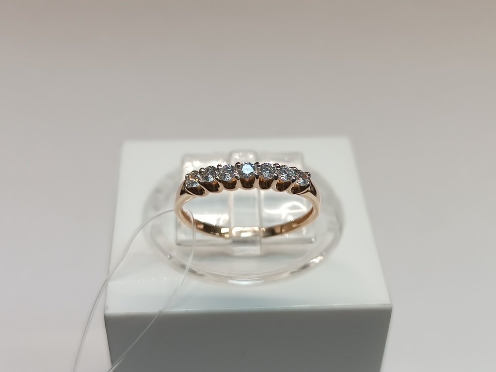 КОЛЬЦО С КАМНЯМИ (Au 585)