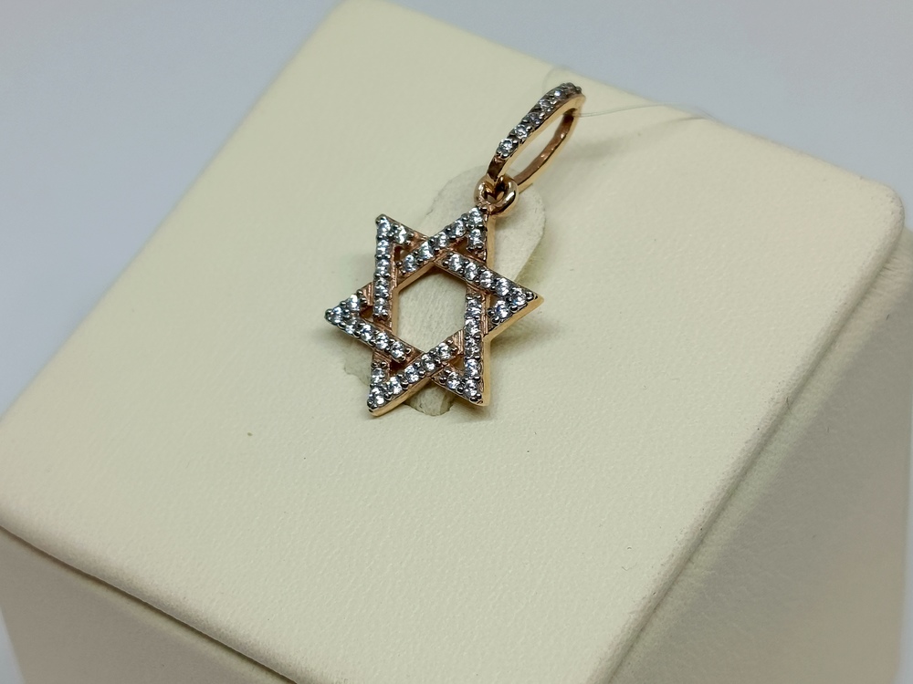 851062-1 ПОДВЕСКА С КАМНЯМИ (Au 585)