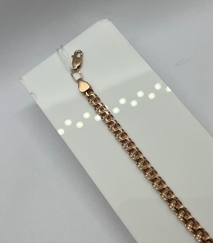 БЛБ585 БРАСЛЕТ ПОЛНОВЕСНЫЙ Бисмарк (Au 585)