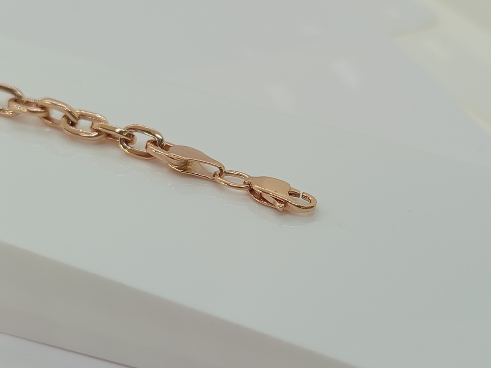 БРАСЛЕТ ПУСТОТЕЛЫЙ Якорное (Au 585)