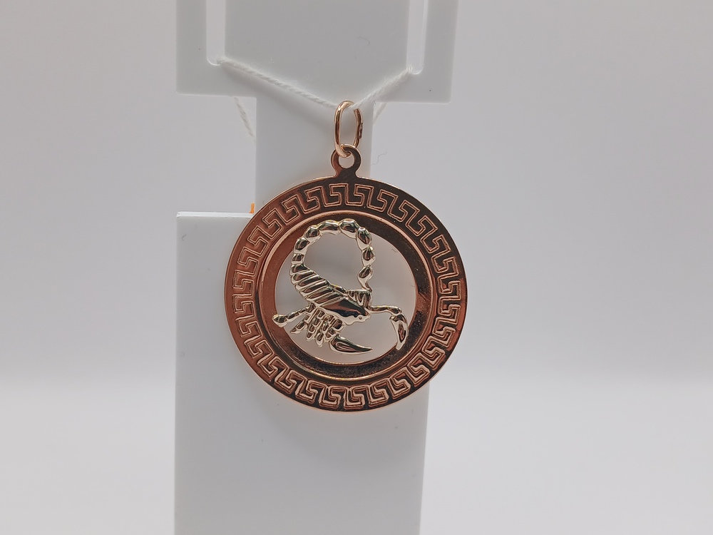 ПОДВЕСКА ЗНАК ЗОДИАКА СКОРПИОН Au 585
