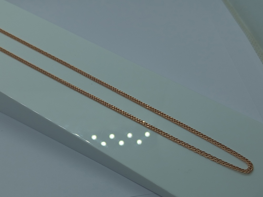 ЦЕПЬ ПУСТОТЕЛАЯ Ромб двойной (Au 585)