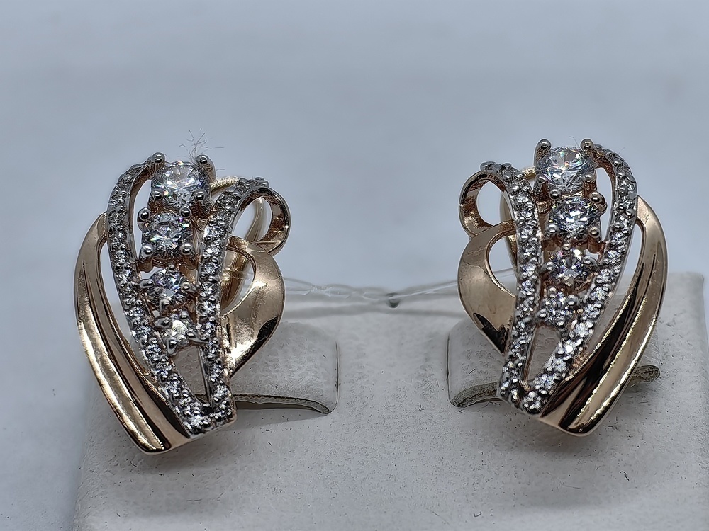 СЕРЬГИ С КАМНЯМИ (Au 585)