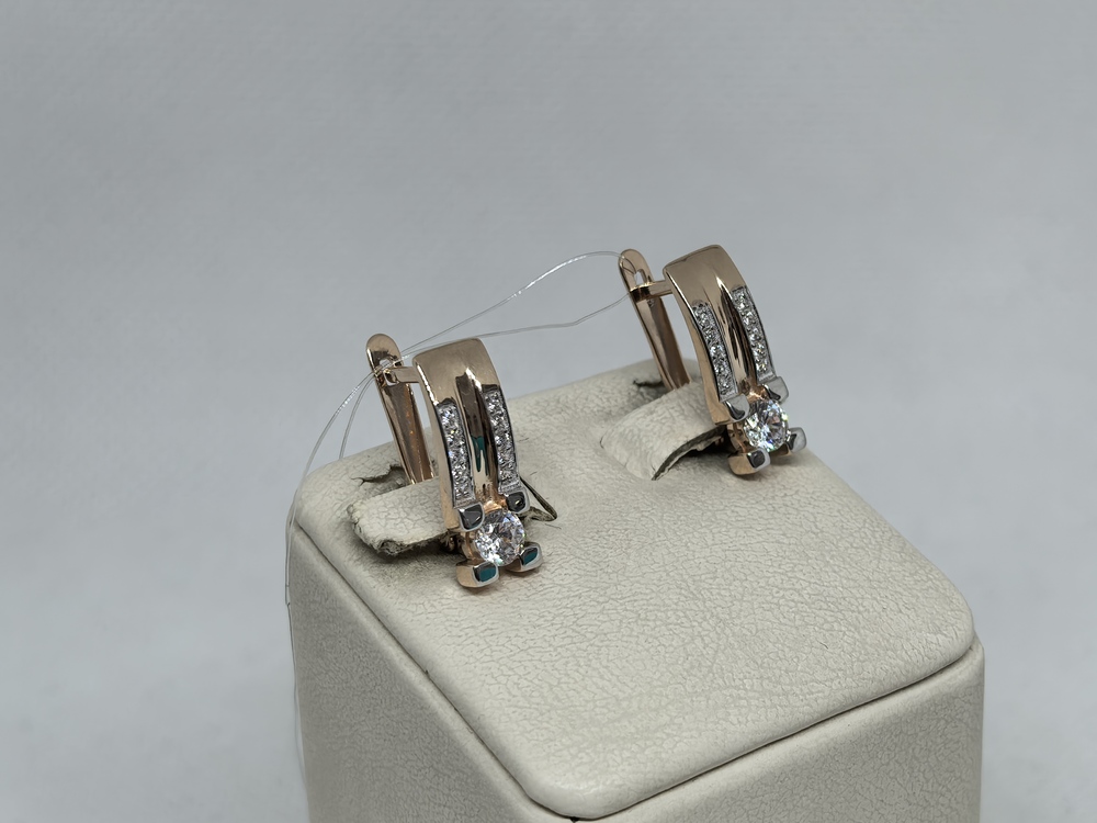 СЕРЬГИ С КАМНЯМИ (Au 585)