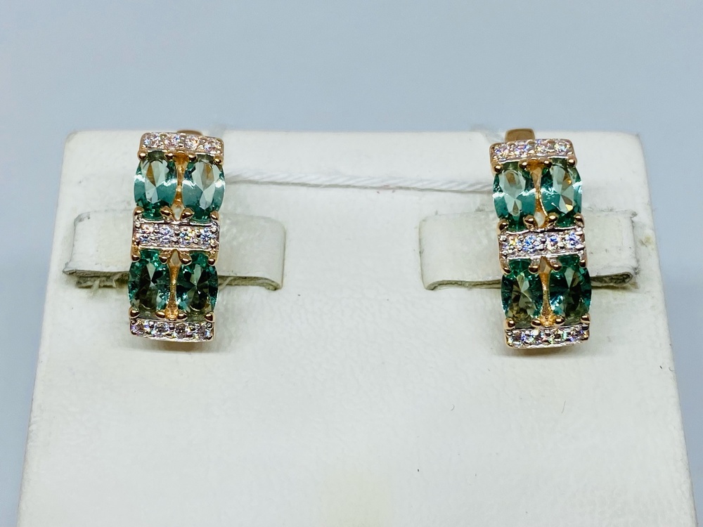 СЕРЬГИ С КАМНЯМИ (Au 585)