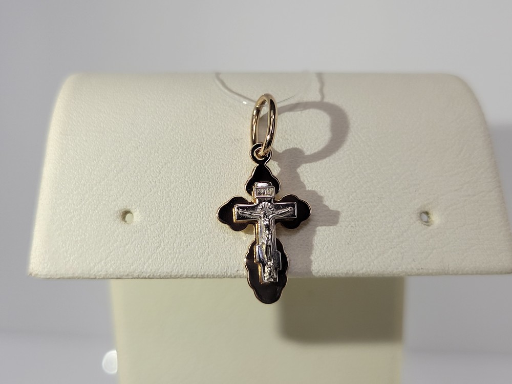 810-00344-10-00-00-00 ПОДВЕСКА КРЕСТ без камня (Au 585)