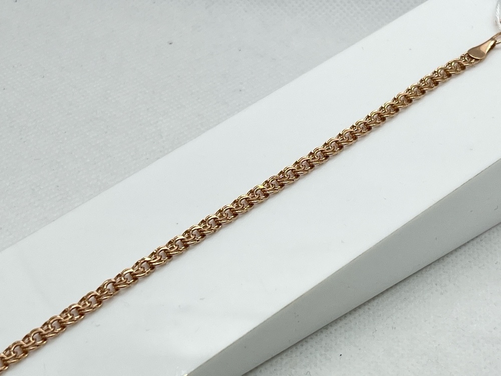 БРАСЛЕТ ПУСТОТЕЛЫЙ Бисмарк Au 585