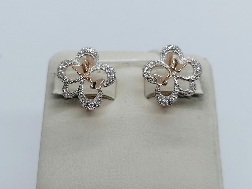 СЕРЬГИ С КАМНЯМИ (Au 585)