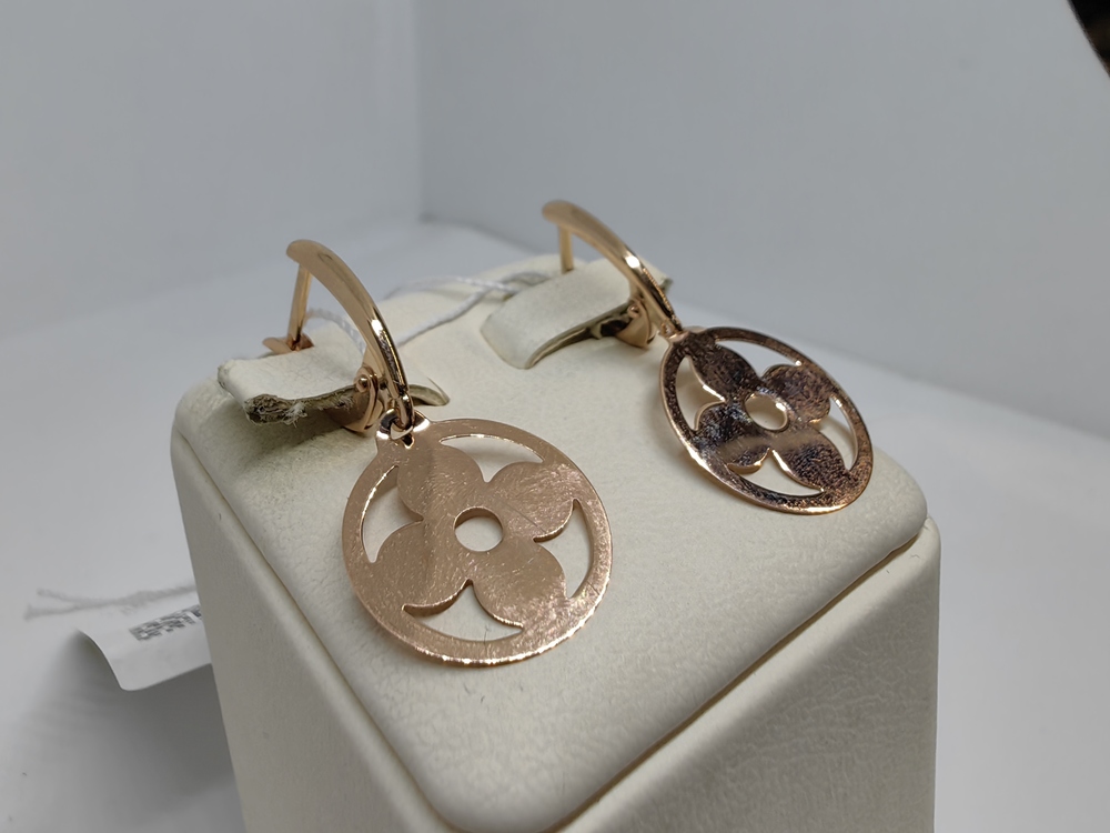 СЕРЬГИ БЕЗ КАМНЯ (Au 585)